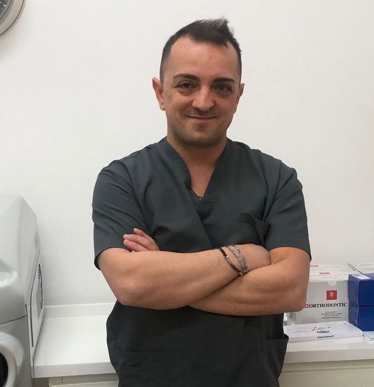 Angelo Minisci in the laboratory